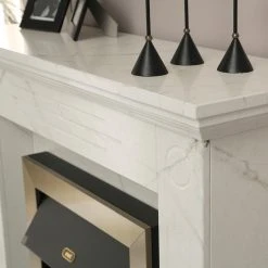 Loftscape Elektrokamin Boyne - Marmor Weiß Dekor -Wohnzimmermöbel boutique en ligne 1000230615 201113 12533700064 DETAILS P000000001000230615