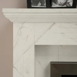 Loftscape Elektrokamin Boyne - Marmor Weiß Dekor -Wohnzimmermöbel boutique en ligne 1000230615 201113 12533800065 DETAILS P000000001000230615