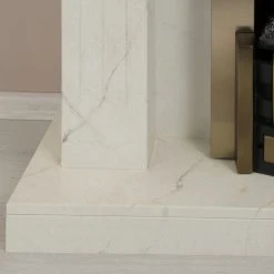 Loftscape Elektrokamin Boyne - Marmor Weiß Dekor -Wohnzimmermöbel boutique en ligne 1000230615 201113 12534100067 DETAILS P000000001000230615