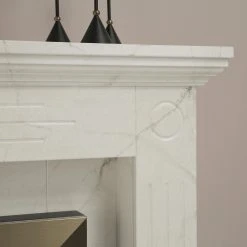 Loftscape Elektrokamin Boyne - Marmor Weiß Dekor -Wohnzimmermöbel boutique en ligne 1000230615 201113 12534400069 DETAILS P000000001000230615