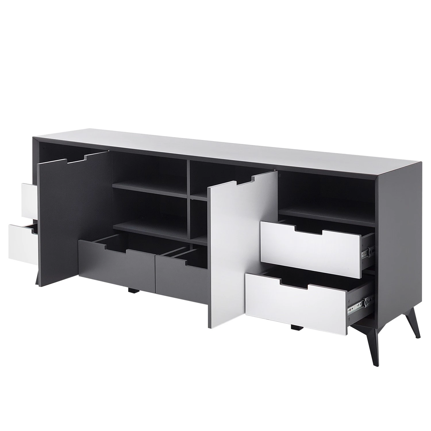 Loftscape Sideboard Nevez I - Weiß / Grau 11 Loftscape Sideboard Nevez I - Weiß / Grau – Bild 11