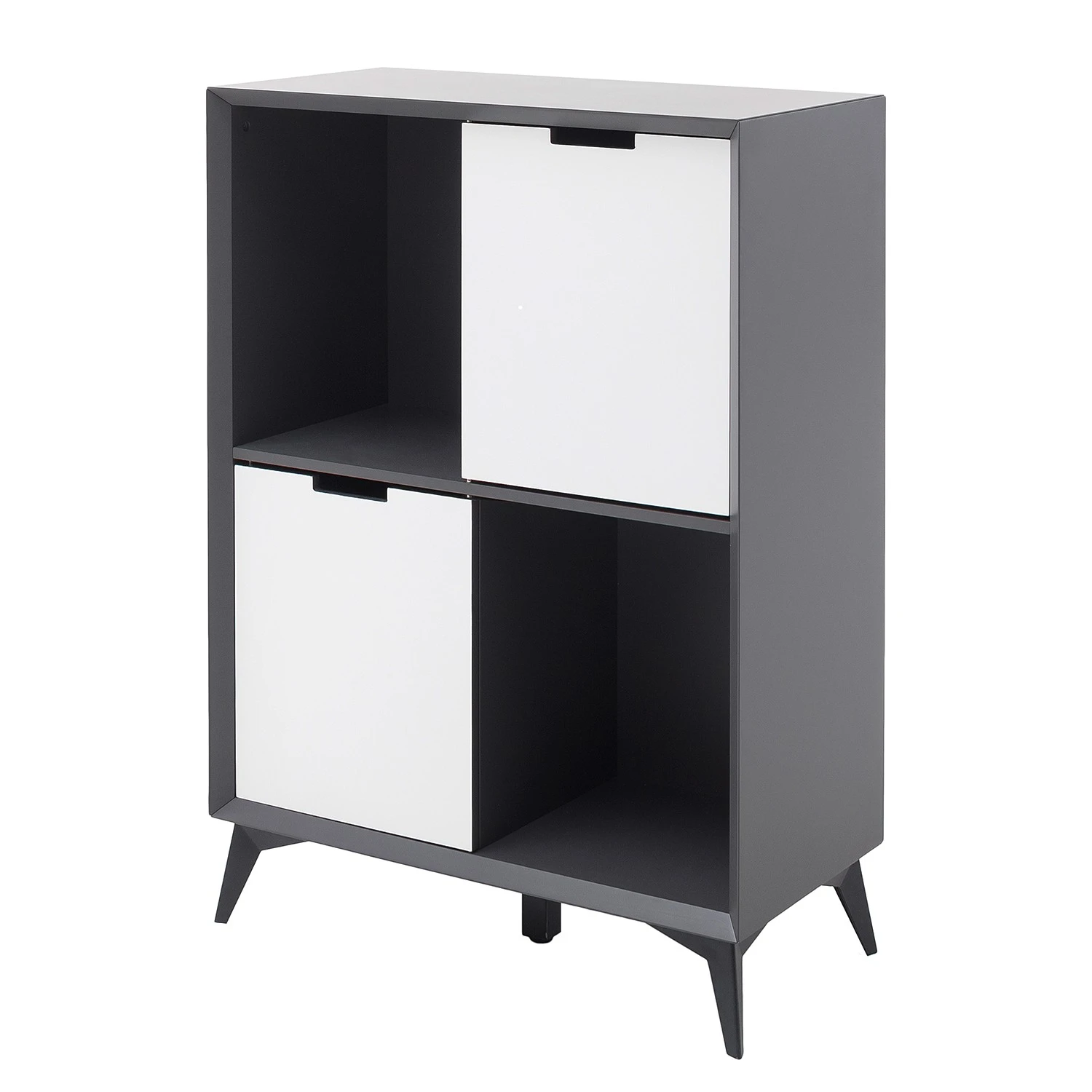 Loftscape Kommode Nevez II - Weiß / Grau 2 Loftscape Kommode Nevez II - Weiß / Grau – Bild 2