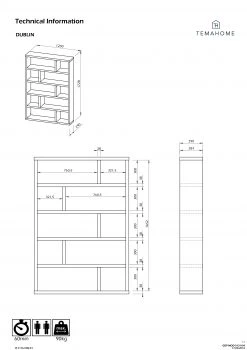 Temahome Regal Dublin - Mukali - Höhe: 173 cm -Wohnzimmermöbel boutique en ligne 1000230801 201113 12493300005 DETAILS P000000001000230801