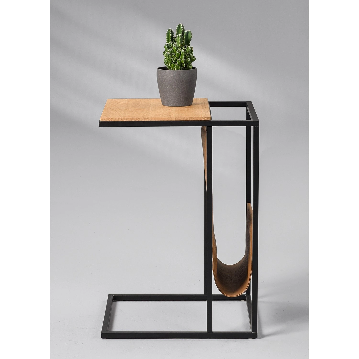 Red Living Beistelltisch Vivonne - Wildeiche massiv / Metall - Wildeiche / Schwarz 3 Red Living Beistelltisch Vivonne - Wildeiche massiv / Metall - Wildeiche / Schwarz – Bild 3