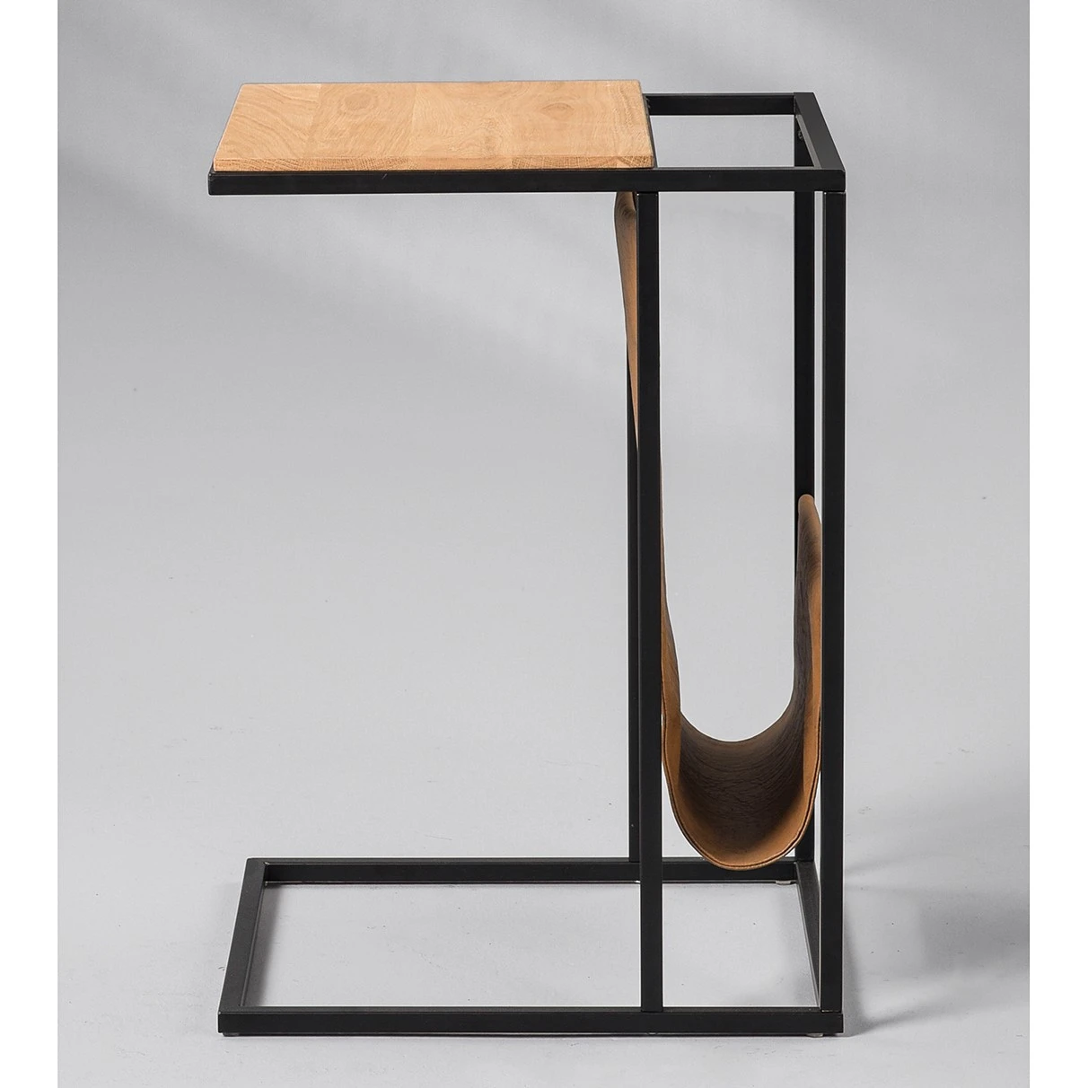 Red Living Beistelltisch Vivonne - Wildeiche massiv / Metall - Wildeiche / Schwarz 5 Red Living Beistelltisch Vivonne - Wildeiche massiv / Metall - Wildeiche / Schwarz – Bild 5