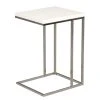 Loftscape Beistelltisch Yebles - Weiß / Silber
