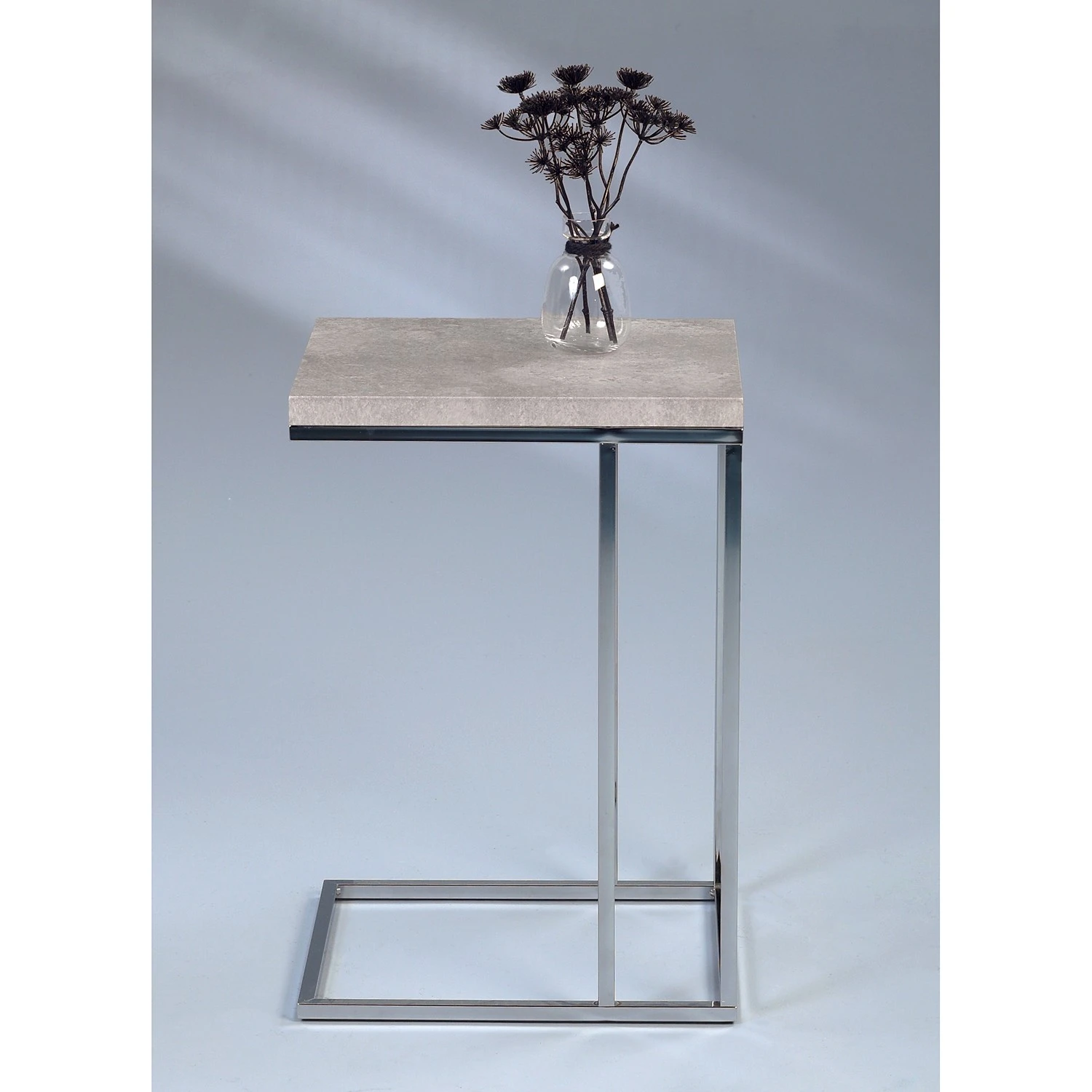 Loftscape Beistelltisch Tuffe - Beton Dekor / Silber 3 Loftscape Beistelltisch Tuffe - Beton Dekor / Silber – Bild 3