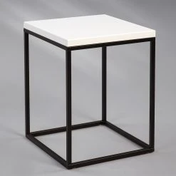 Loftscape Beistelltisch Sirod - Weiß / Schwarz -Wohnzimmermöbel boutique en ligne 1000231193 201118 12561900111 MOOD DETAILS P000000001000231193 mood