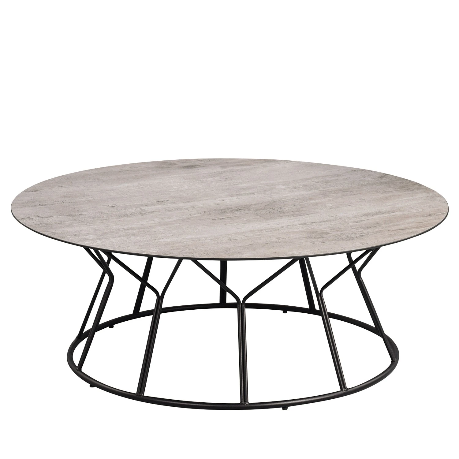 Loftscape Couchtisch Vergne - Glas / Metall - Grau / Schwarz 1 Loftscape Couchtisch Vergne - Glas / Metall - Grau / Schwarz