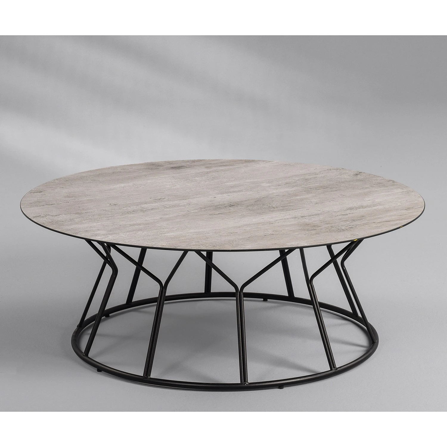 Loftscape Couchtisch Vergne - Glas / Metall - Grau / Schwarz 2 Loftscape Couchtisch Vergne - Glas / Metall - Grau / Schwarz – Bild 2