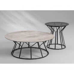 Loftscape Couchtisch Vergne - Glas / Metall - Grau / Schwarz 5 Loftscape Couchtisch Vergne - Glas / Metall - Grau / Schwarz -Wohnzimmermöbel boutique en ligne 1000231205 201118 12575700141 MOOD DETAILS P000000001000231205 mood