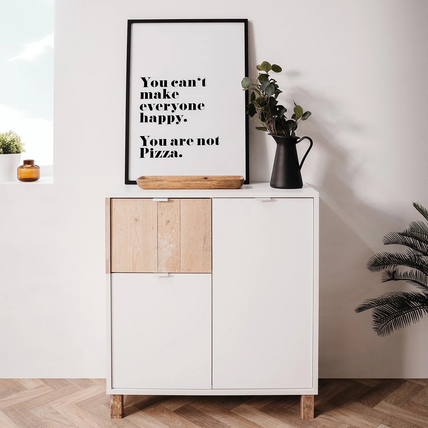 Loftscape Kommode Mayac I - Weiß / Altholz Dekor 3 Loftscape Kommode Mayac I - Weiß / Altholz Dekor – Bild 3