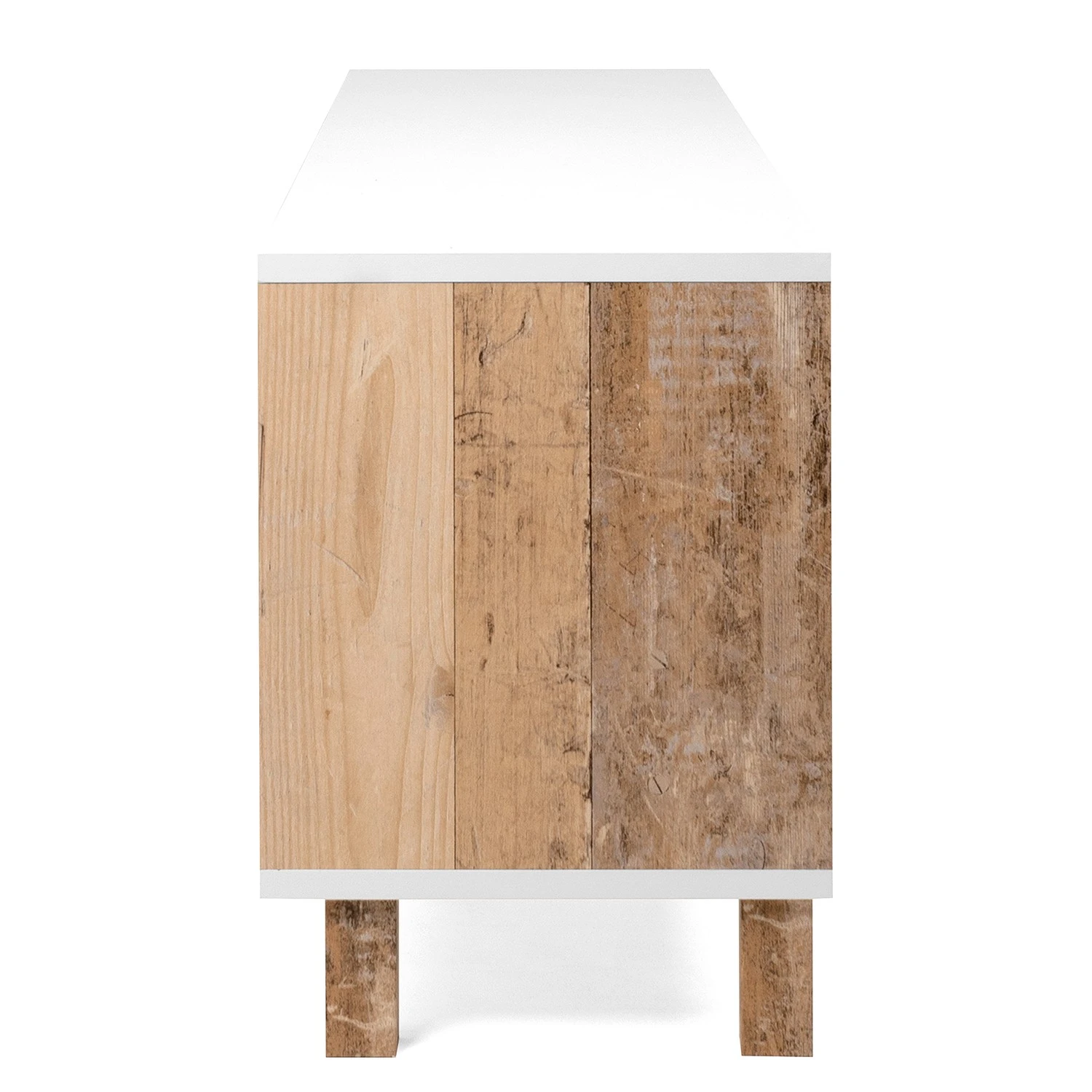 Loftscape TV-Lowboard Mayac - Weiß / Altholz Dekor 7 Loftscape TV-Lowboard Mayac - Weiß / Altholz Dekor – Bild 7