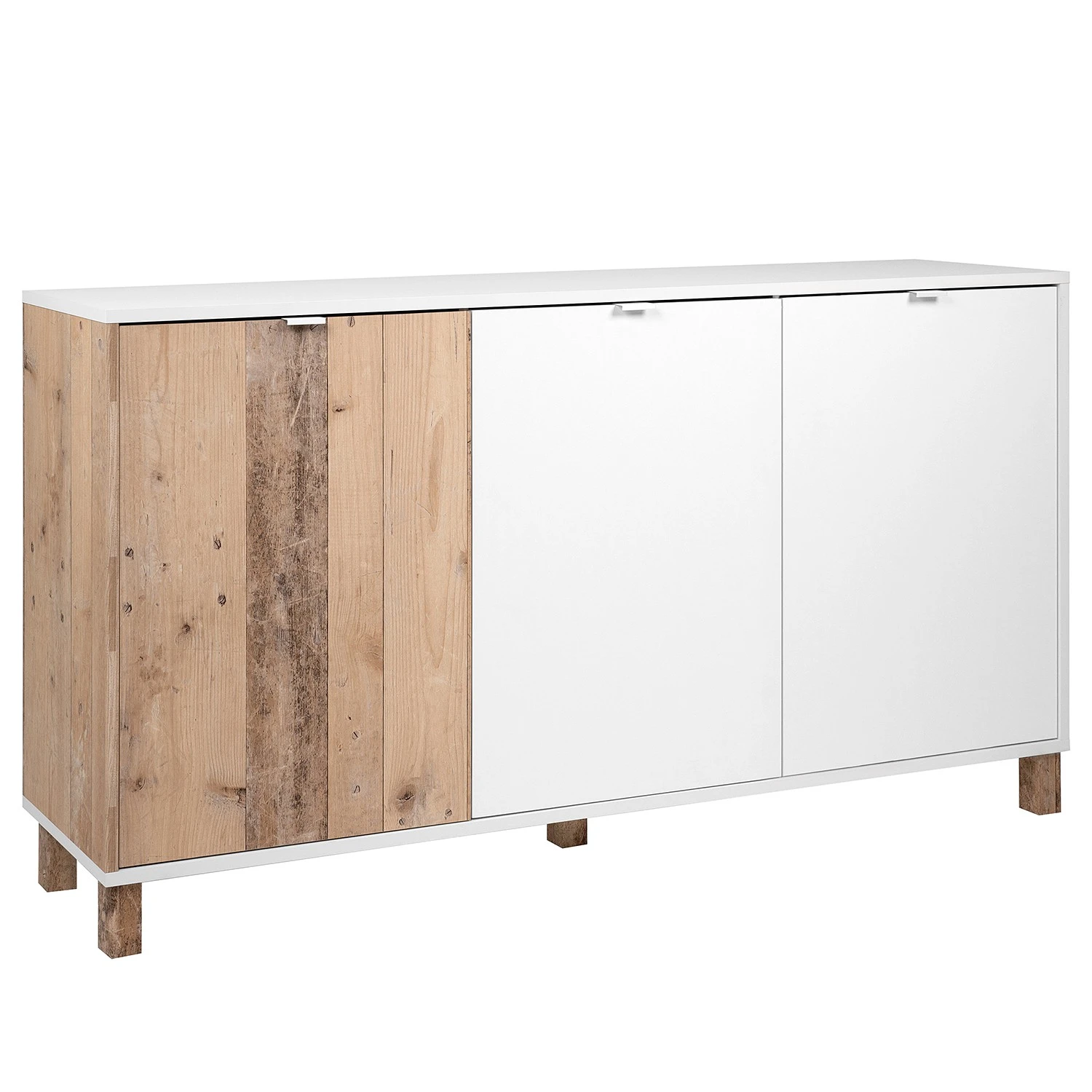 Loftscape Sideboard Mayac I - Weiß / Altholz Dekor 1 Loftscape Sideboard Mayac I - Weiß / Altholz Dekor