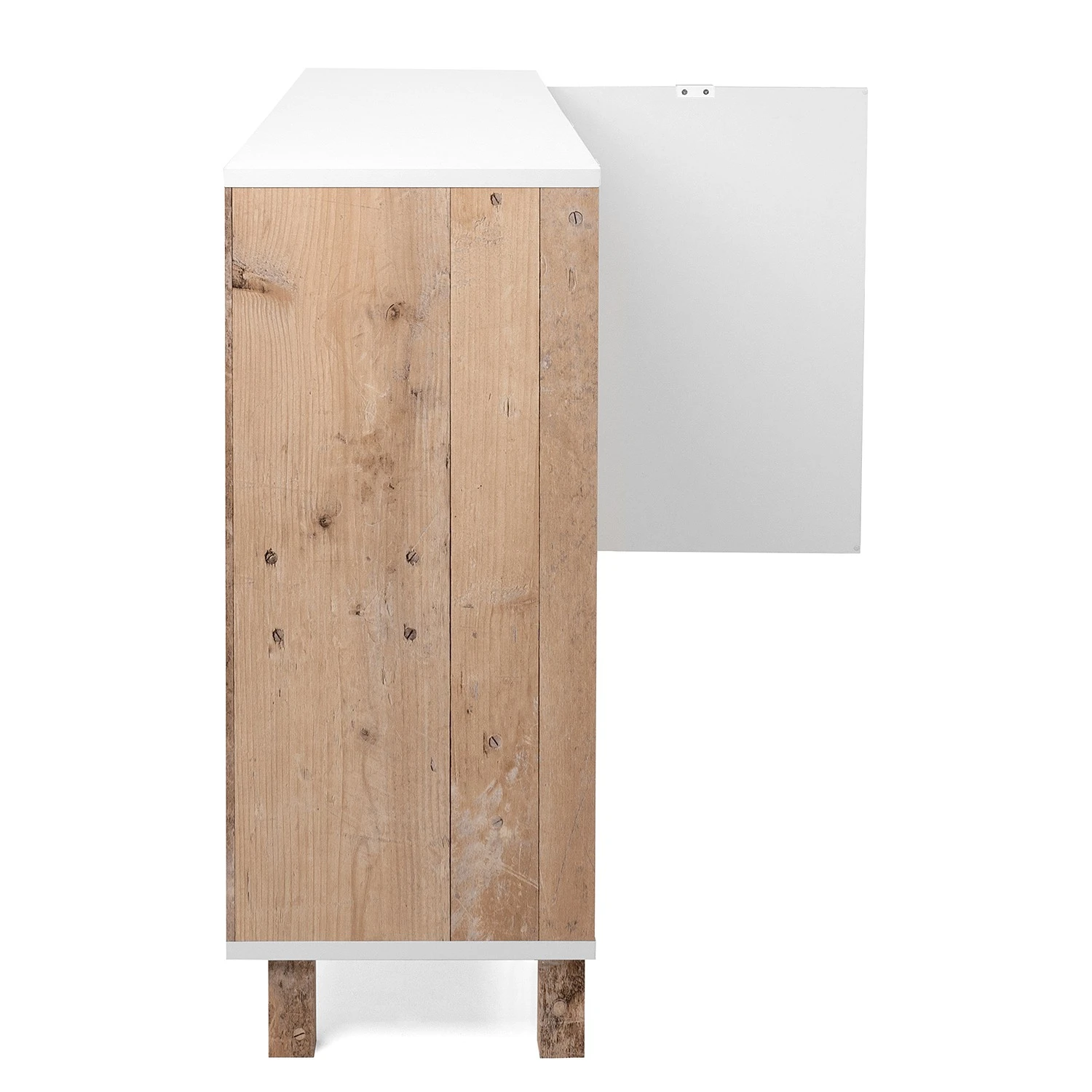 Loftscape Sideboard Mayac I - Weiß / Altholz Dekor 6 Loftscape Sideboard Mayac I - Weiß / Altholz Dekor – Bild 6