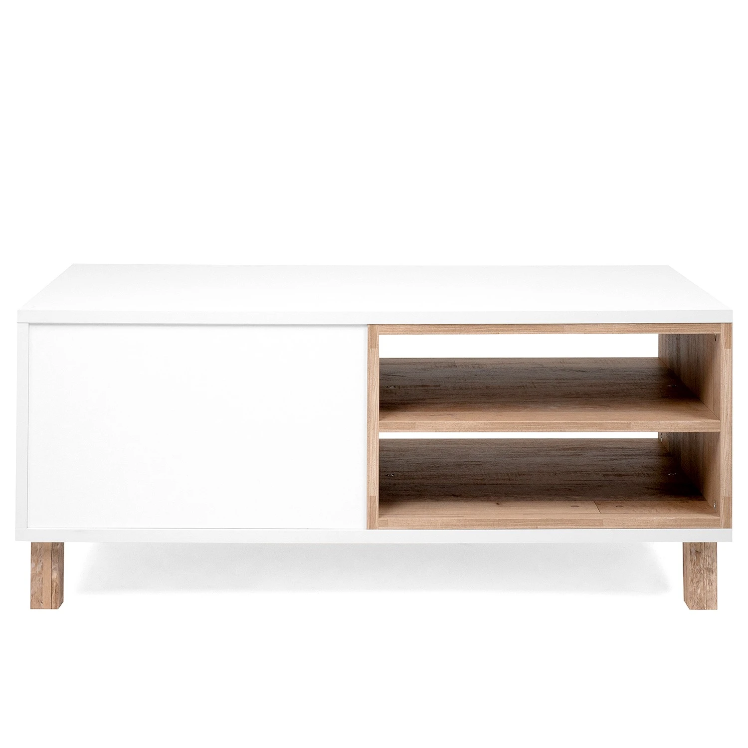 Loftscape Couchtisch Mayac - Weiß / Altholz Dekor 6 Loftscape Couchtisch Mayac - Weiß / Altholz Dekor – Bild 6