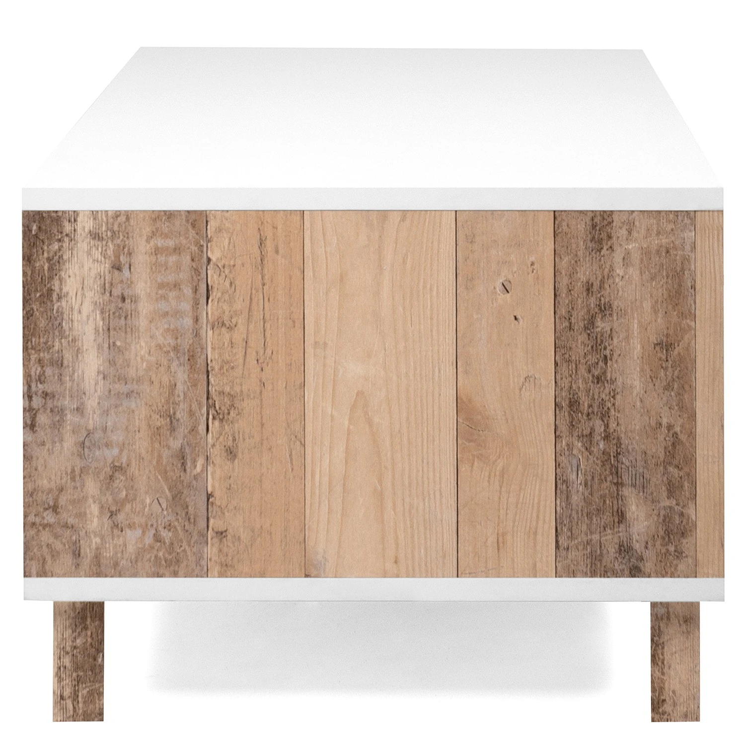 Loftscape Couchtisch Mayac - Weiß / Altholz Dekor 7 Loftscape Couchtisch Mayac - Weiß / Altholz Dekor – Bild 7