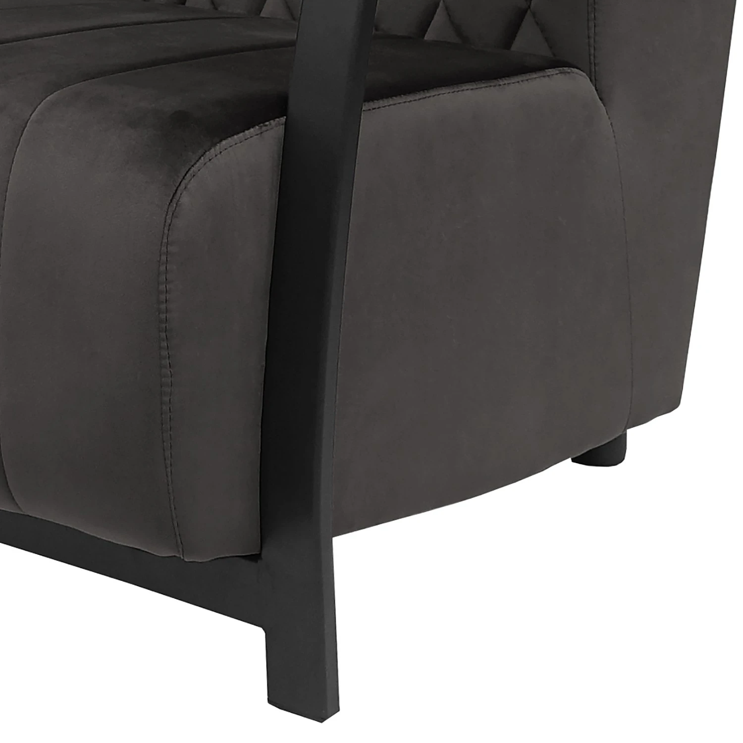 Ars manufacti Sofa Menet (3-Sitzer) - Samt - Samt Ravi: Grau 10 Ars manufacti Sofa Menet (3-Sitzer) - Samt - Samt Ravi: Grau – Bild 10