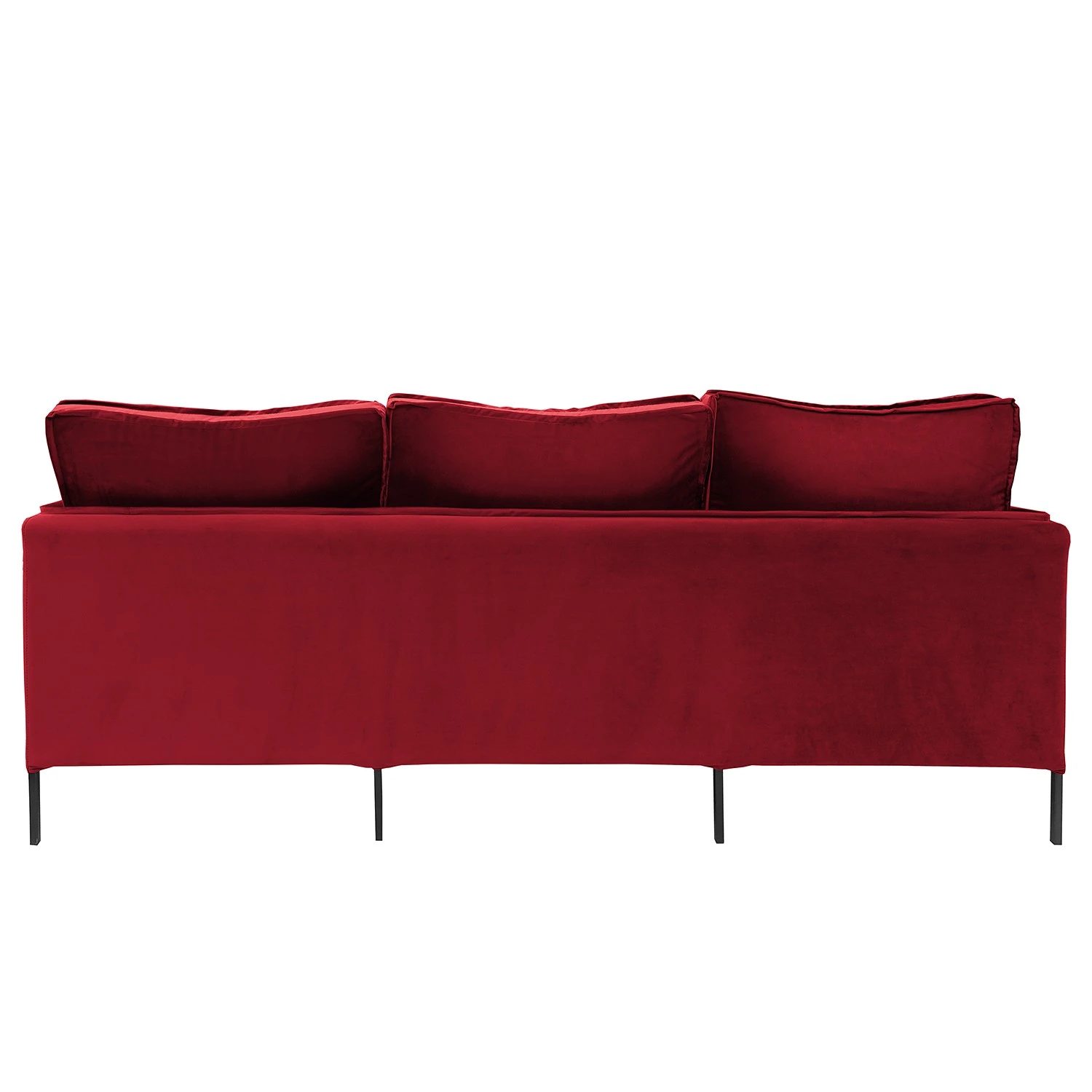Ars manufacti Sofa Danze (3-Sitzer) - Samt - Samt Ravi: Rot 4 Ars manufacti Sofa Danze (3-Sitzer) - Samt - Samt Ravi: Rot – Bild 4