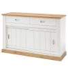 Ridgevalley Sideboard Ollezy I - Pinie Weiß Dekor / Eiche Wotan Dekor