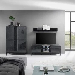 LC Spa TV-Lowboard Mango - Marmor Schwarz Dekor 8 LC Spa TV-Lowboard Mango - Marmor Schwarz Dekor -Wohnzimmermöbel boutique en ligne 1000235364 201208 10445300022 MOOD DETAILS P000000001000235364 mood