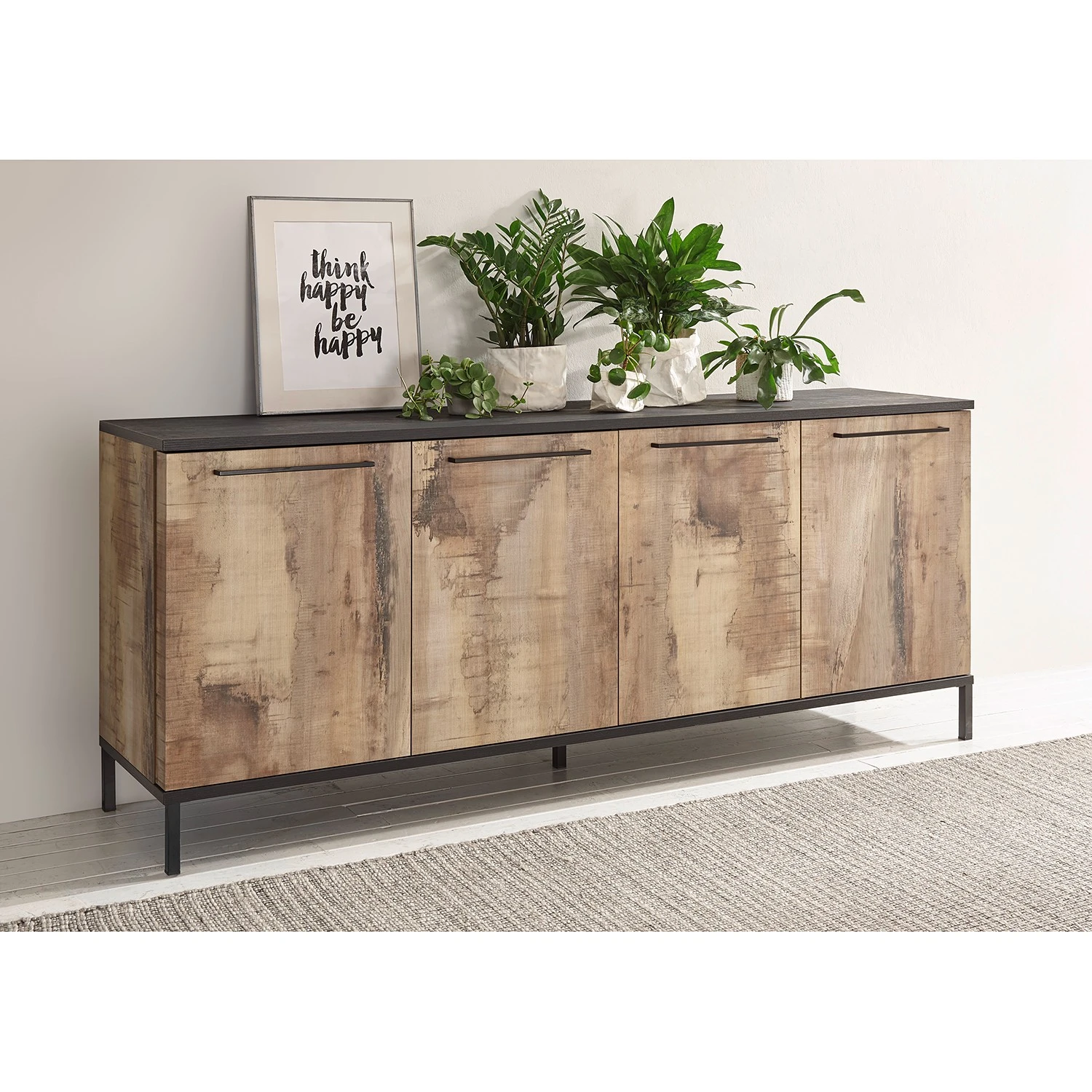 LC Spa Sideboard Mango - Eiche Navarra Dekor - Breite: 207 cm 2 LC Spa Sideboard Mango - Eiche Navarra Dekor - Breite: 207 cm – Bild 2