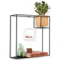 Umbra Wandregal Cubist I - Metall / Buche massiv - Schwarz / Buche -Wohnzimmermöbel boutique en ligne 1000235476 201214 15131500284 DETAILS P000000001000235476