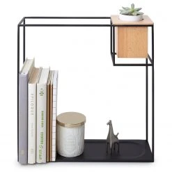 Umbra Wandregal Cubist I - Metall / Buche massiv - Schwarz / Buche -Wohnzimmermöbel boutique en ligne 1000235476 201214 15131500285 DETAILS P000000001000235476