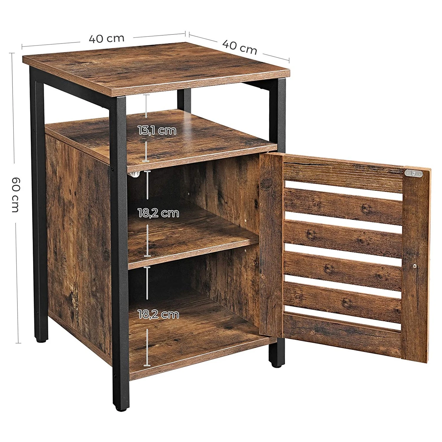 Red Living Beistelltisch Condover II - Braun / Schwarz 6 Red Living Beistelltisch Condover II - Braun / Schwarz – Bild 6