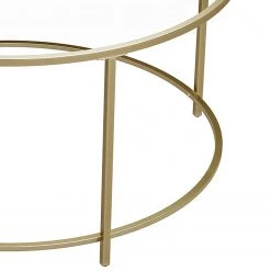 Red Living Couchtisch Poygan - Glas / Metall - Gold -Wohnzimmermöbel boutique en ligne 1000235673 201210 06183200048 DETAILS P000000001000235673