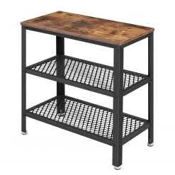 Red Living Beistelltisch Morristown I - Metall - Braun / Schwarz