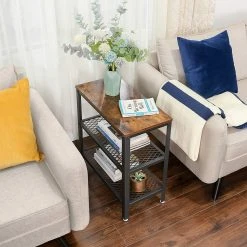 Red Living Beistelltisch Morristown I - Metall - Braun / Schwarz -Wohnzimmermöbel boutique en ligne 1000235680 201210 06201800102 MOOD DETAILS P000000001000235680 mood