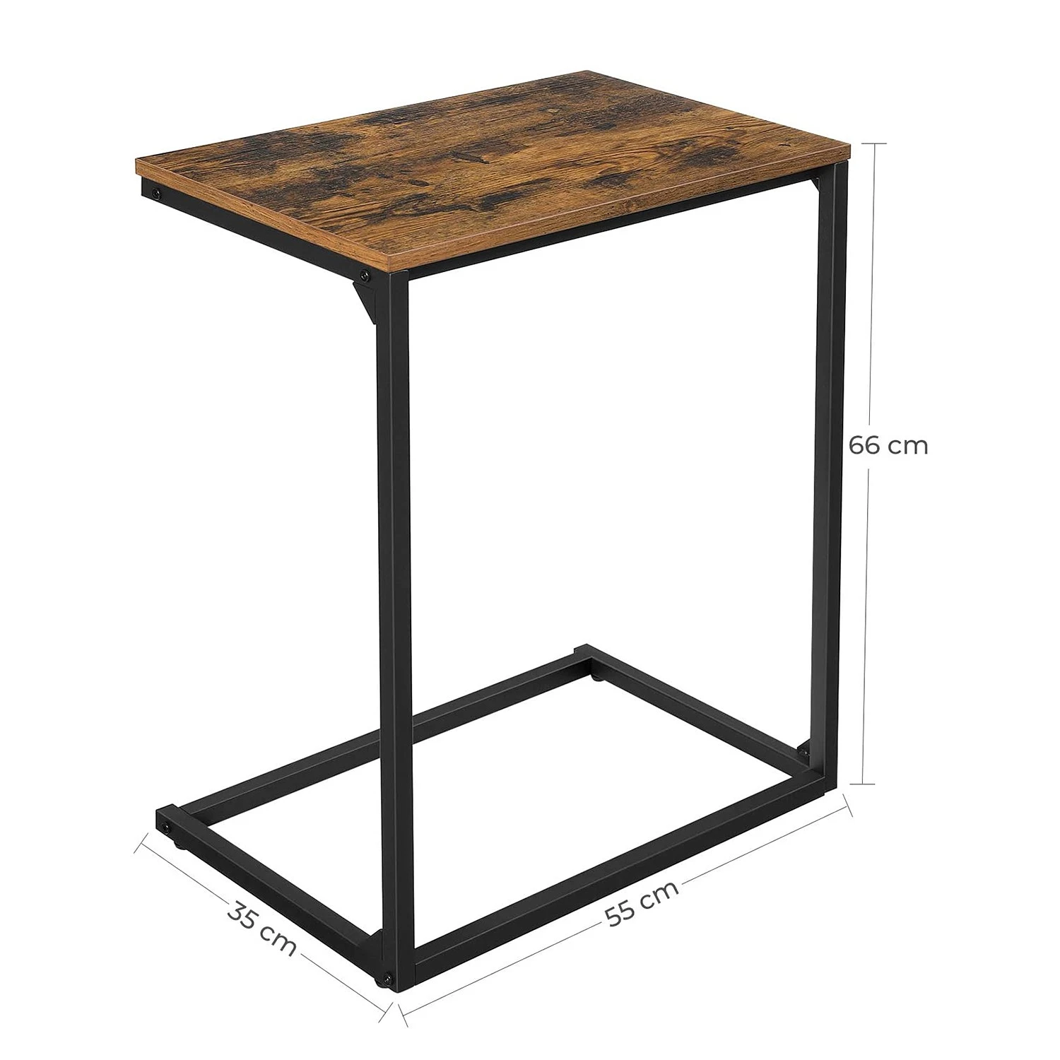 Red Living Beistelltisch Leesville - Metall - Braun / Schwarz 7 Red Living Beistelltisch Leesville - Metall - Braun / Schwarz – Bild 7