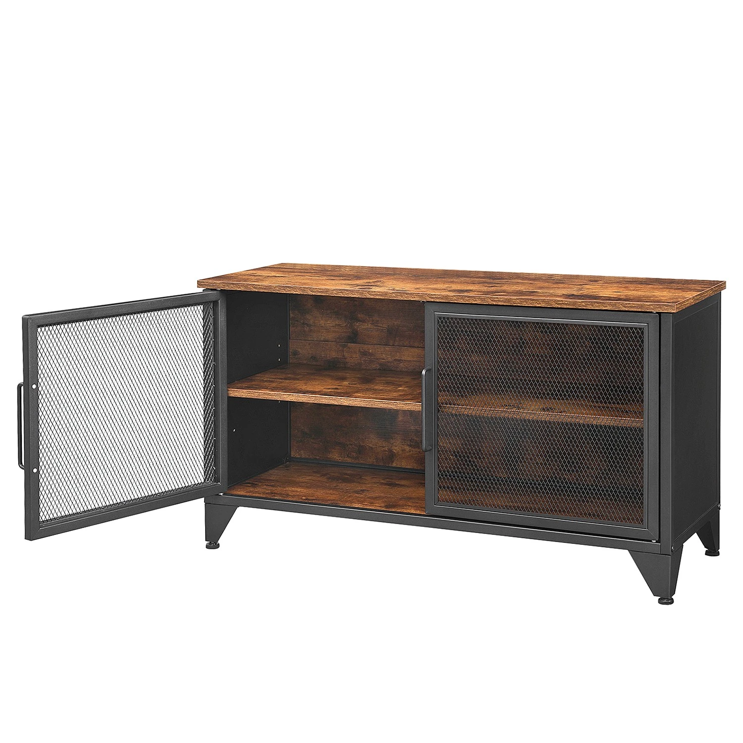 Red Living TV-Lowboard Thenon - Schwarz / Braun 3 Red Living TV-Lowboard Thenon - Schwarz / Braun – Bild 3