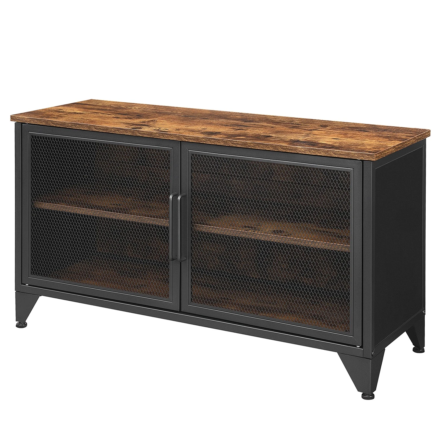 Red Living TV-Lowboard Thenon - Schwarz / Braun 4 Red Living TV-Lowboard Thenon - Schwarz / Braun – Bild 4