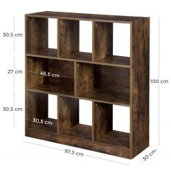 Regal Lunel II - Eiche Rustikal Dekor 9 Regal Lunel II - Eiche Rustikal Dekor -Wohnzimmermöbel boutique en ligne 1000235721 210118 06424900167 SKETCH DETAILS P000000001000235721 sketch
