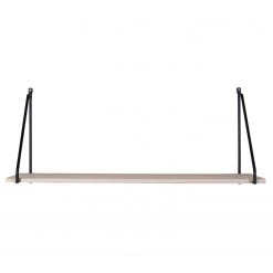 Norrwood Wandregal Bucilly - Paulownia massiv / Metall - Paulownia / Schwarz -Wohnzimmermöbel boutique en ligne 1000235940 201223 12280300056 DETAILS P000000001000235940