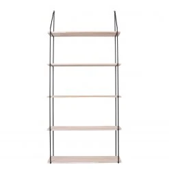 Norrwood Wandregal Carmaux - Paulownia massiv / Metall - Paulownia / Schwarz -Wohnzimmermöbel boutique en ligne 1000235941 201223 12280300062 DETAILS P000000001000235941