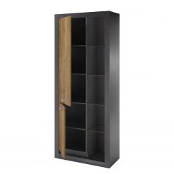 Red Living Schrank Talence - Kastanie Dekor / Grau - Türanschlag links -Wohnzimmermöbel boutique en ligne 1000236862 201218 06054600079 DETAILS P000000001000236862