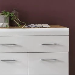 Loftscape Kommode Liffre - Hochglanz Weiß / Eiche Artisan Dekor 10 Loftscape Kommode Liffre - Hochglanz Weiß / Eiche Artisan Dekor -Wohnzimmermöbel boutique en ligne 1000237336 201230 13113300010 DETAILS P000000001000237336