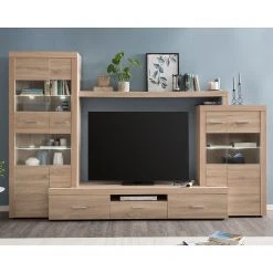 Loftscape Wohnwand Vierzon (4-teilig) - Eiche Sonoma Dekor