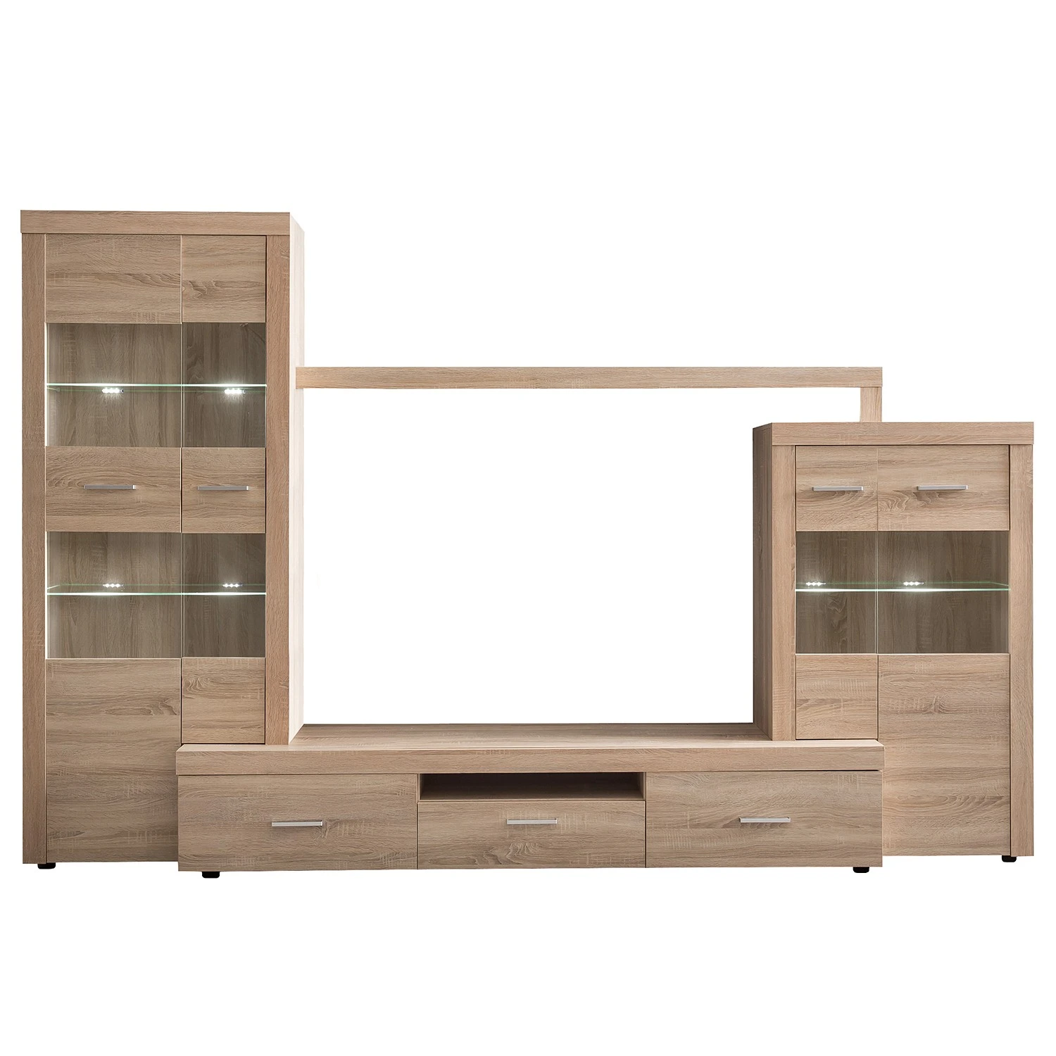 Loftscape Wohnwand Vierzon (4-teilig) - Eiche Sonoma Dekor 5 Loftscape Wohnwand Vierzon (4-teilig) - Eiche Sonoma Dekor – Bild 5