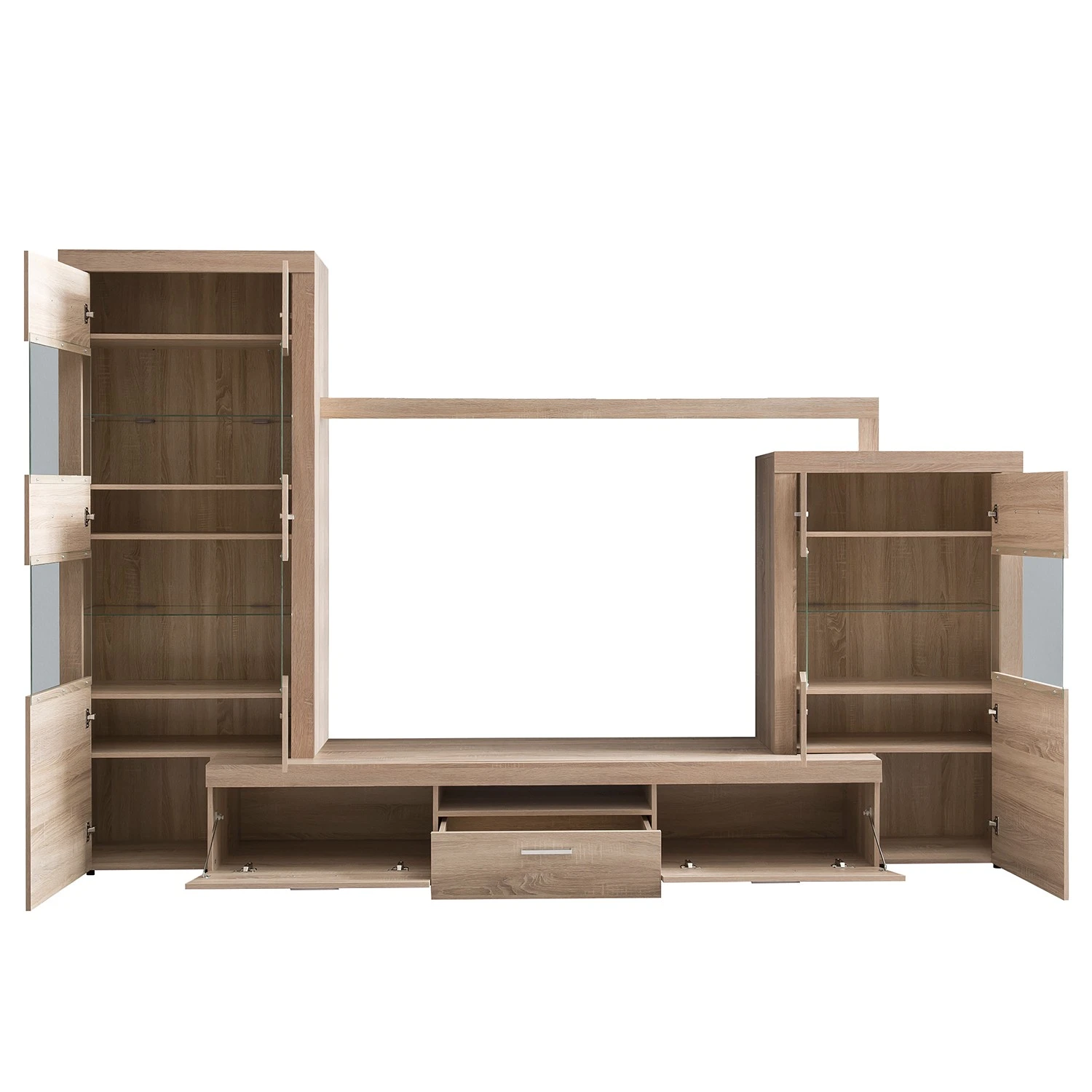 Loftscape Wohnwand Vierzon (4-teilig) - Eiche Sonoma Dekor 6 Loftscape Wohnwand Vierzon (4-teilig) - Eiche Sonoma Dekor – Bild 6