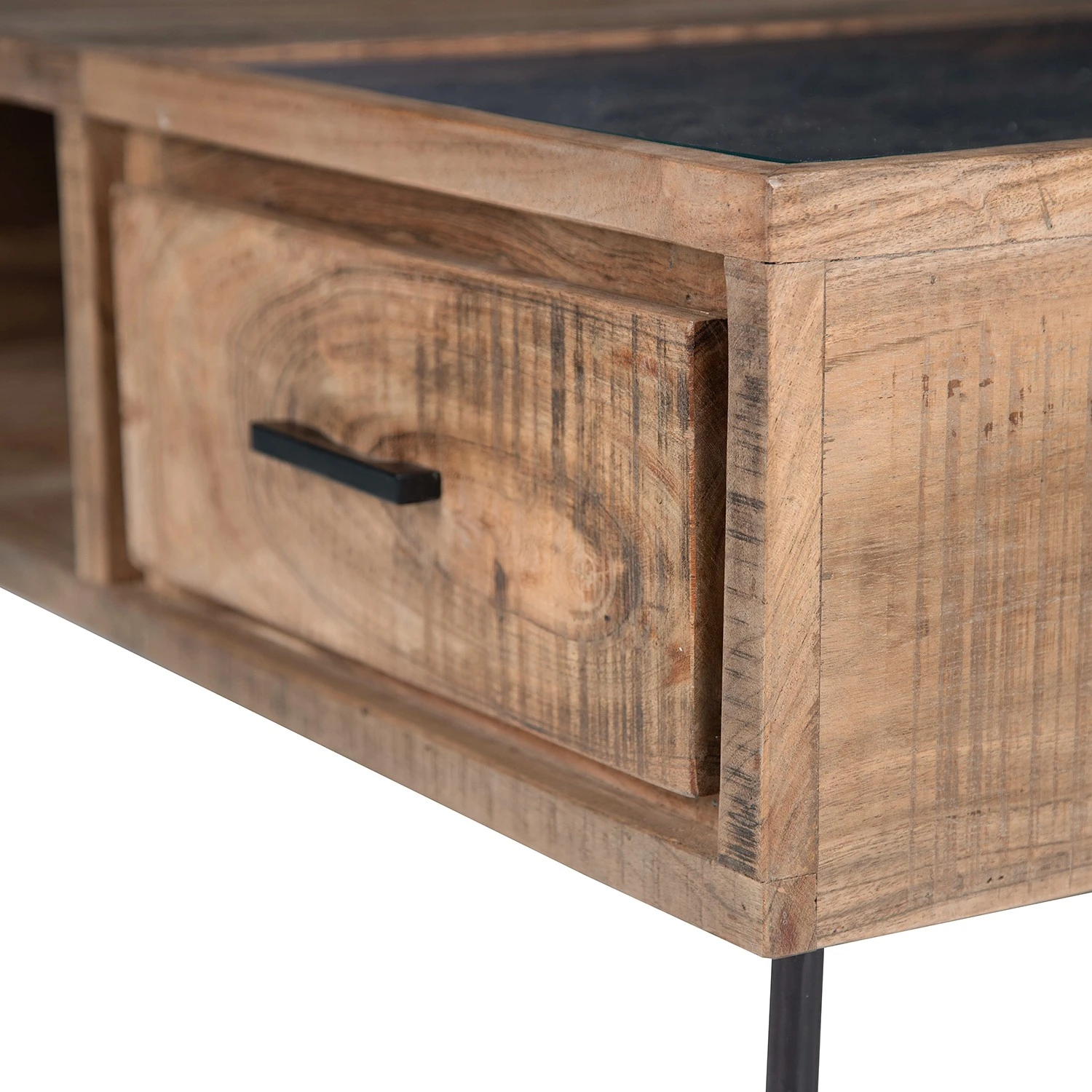 Ars Natura Couchtisch Roody II - Akazie massiv / Metall - Akazie / Schwarz 10 Ars Natura Couchtisch Roody II - Akazie massiv / Metall - Akazie / Schwarz – Bild 10