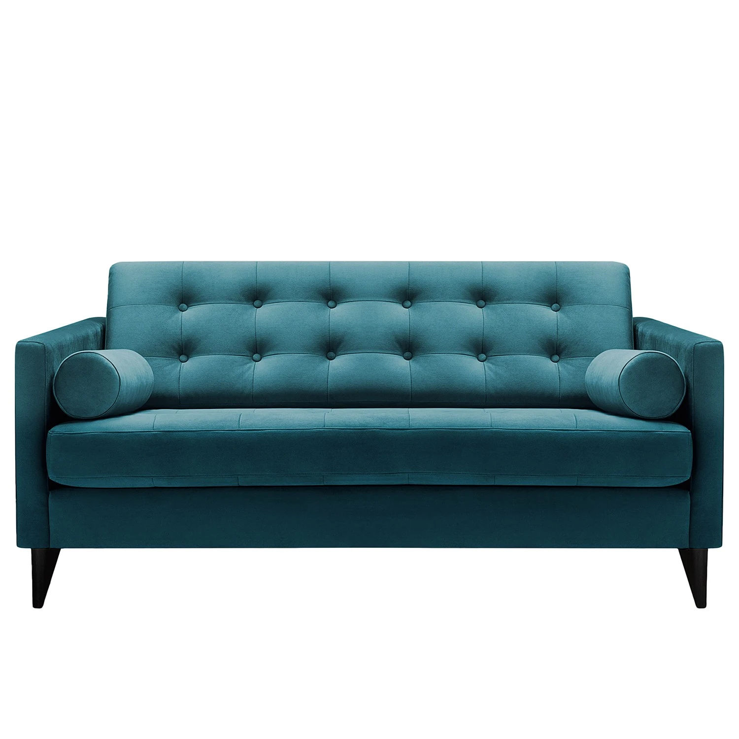 Studio Copenhagen Sofa Powder (2-Sitzer) - Samt Houki: Petrol - Schwarz 1 Studio Copenhagen Sofa Powder (2-Sitzer) - Samt Houki: Petrol - Schwarz