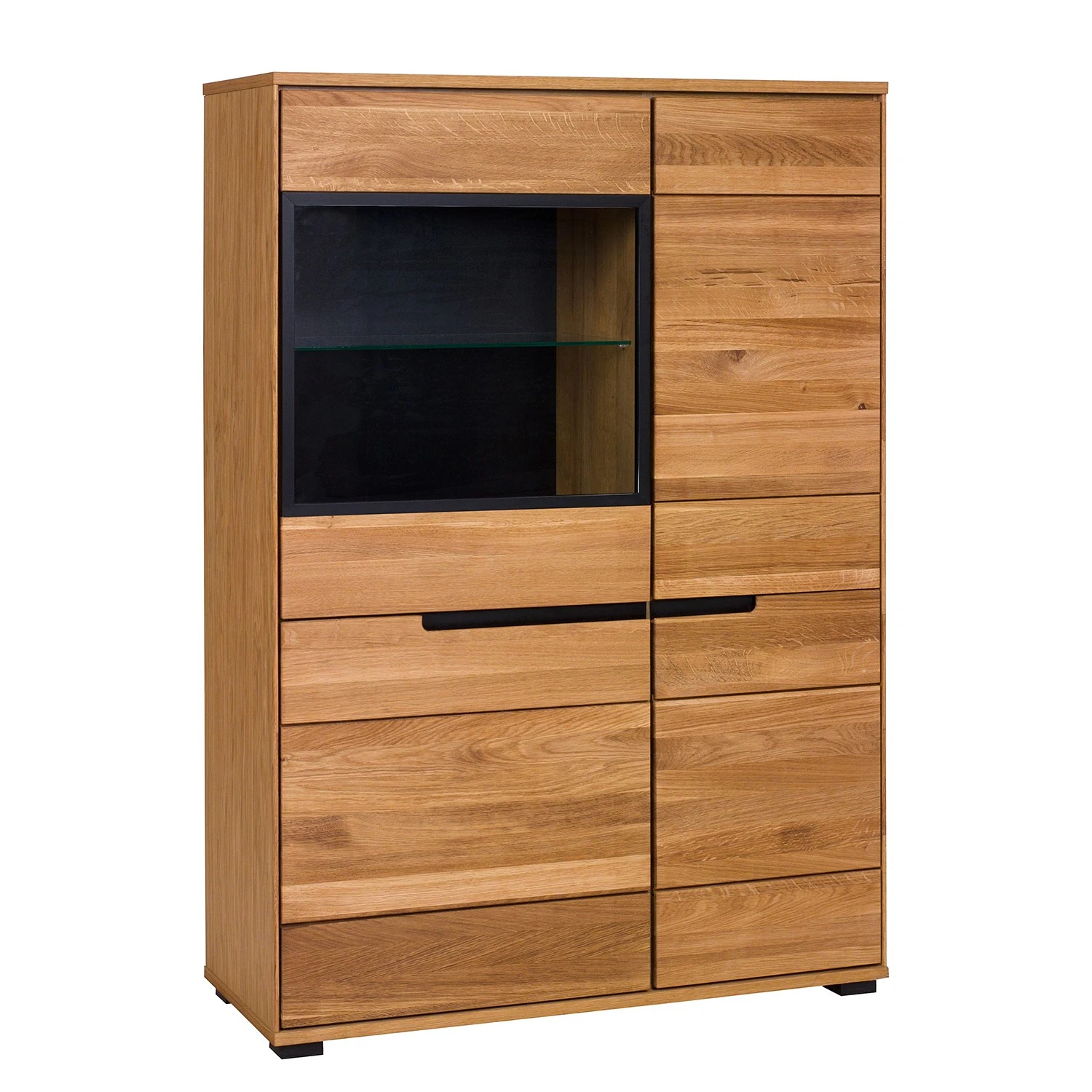 Naturoo Highboard Loray I - Eiche teilmassiv 1 Naturoo Highboard Loray I - Eiche teilmassiv