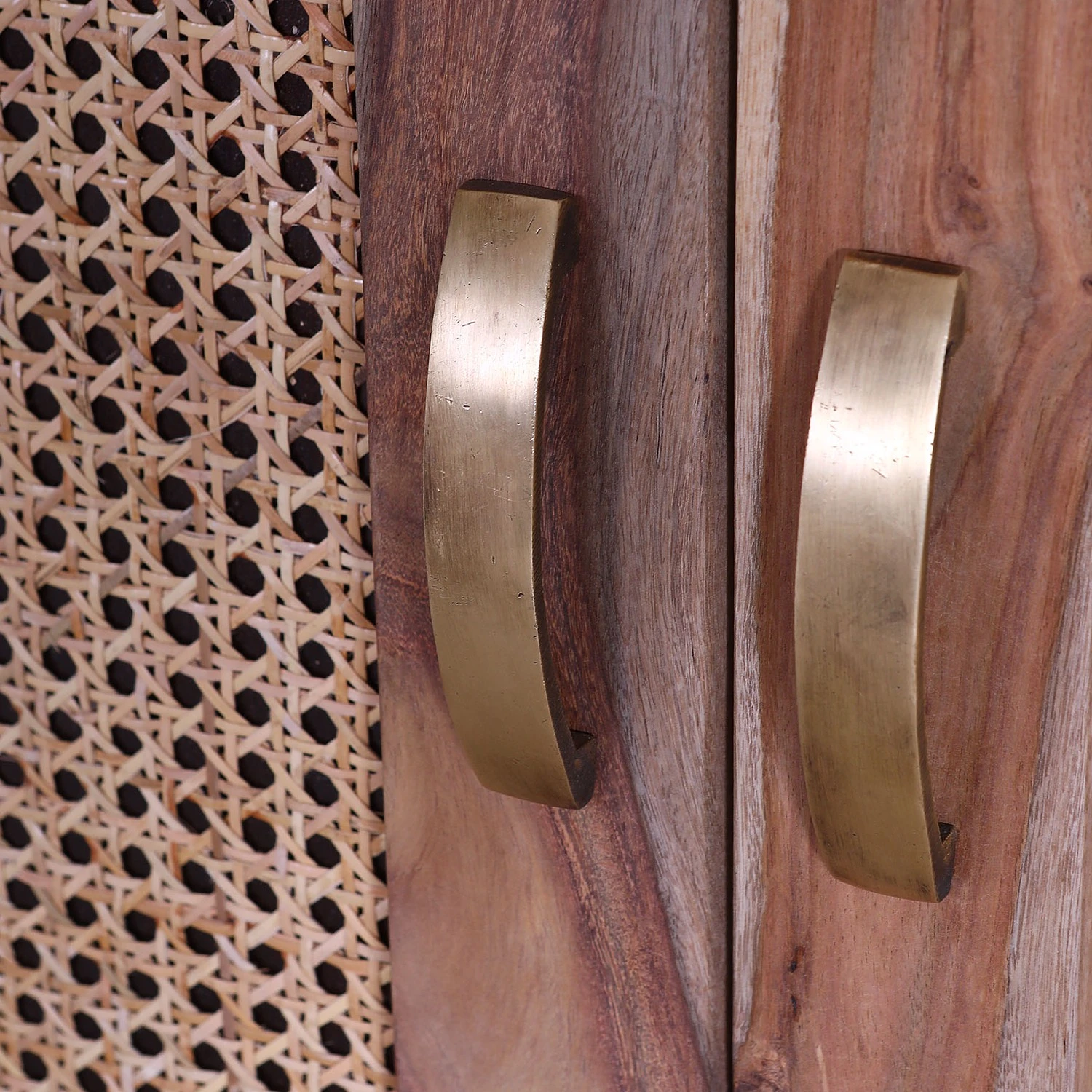 Naturoo Sideboard Rodern II - Sheesham massiv / Wiener Geflecht 5 Naturoo Sideboard Rodern II - Sheesham massiv / Wiener Geflecht – Bild 5