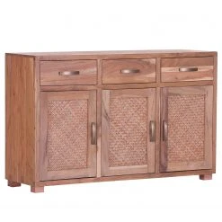 Naturoo Sideboard Valenton - Akazie massiv / Rattan