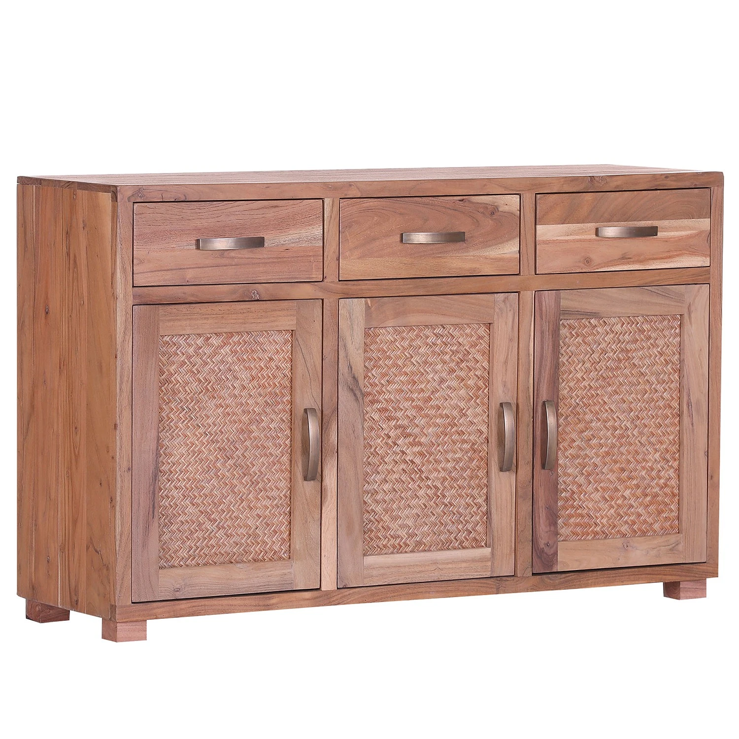 Naturoo Sideboard Valenton - Akazie massiv / Rattan 1 Naturoo Sideboard Valenton - Akazie massiv / Rattan