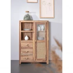 Naturoo Highboard Rodern - Sheesham massiv / Wiener Geflecht -Wohnzimmermöbel boutique en ligne 1000239497 210108 13365800045 MOOD DETAILS P000000001000239497 mood